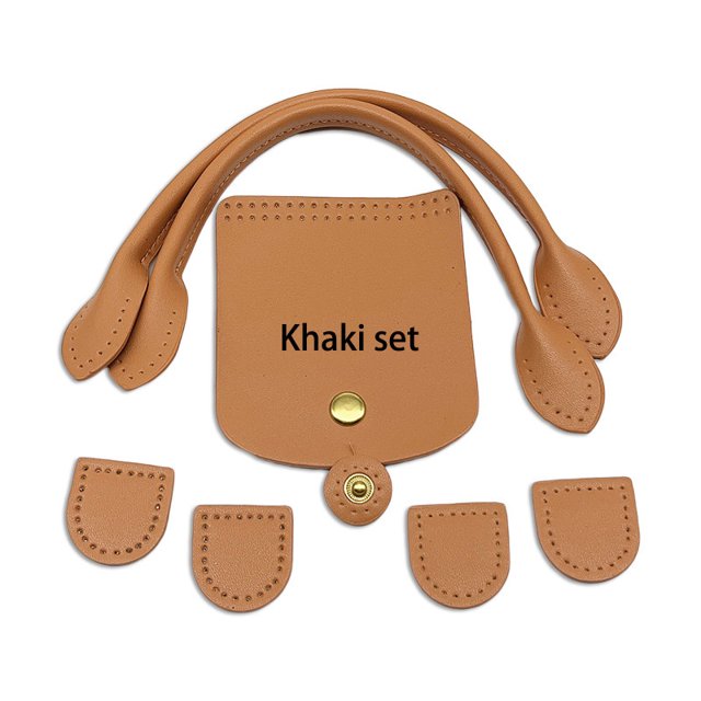 1Set DIY Handbag Bag Set Bag Handle Bag Flap Cover Handmade Bag Women