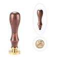 thumbnail image 1 of 1Set DIY Letter Scrapbook Brass Wax Seal Stamps and Wood Handle Sets Letter.G 25x14mm 75mm, 1 of 6