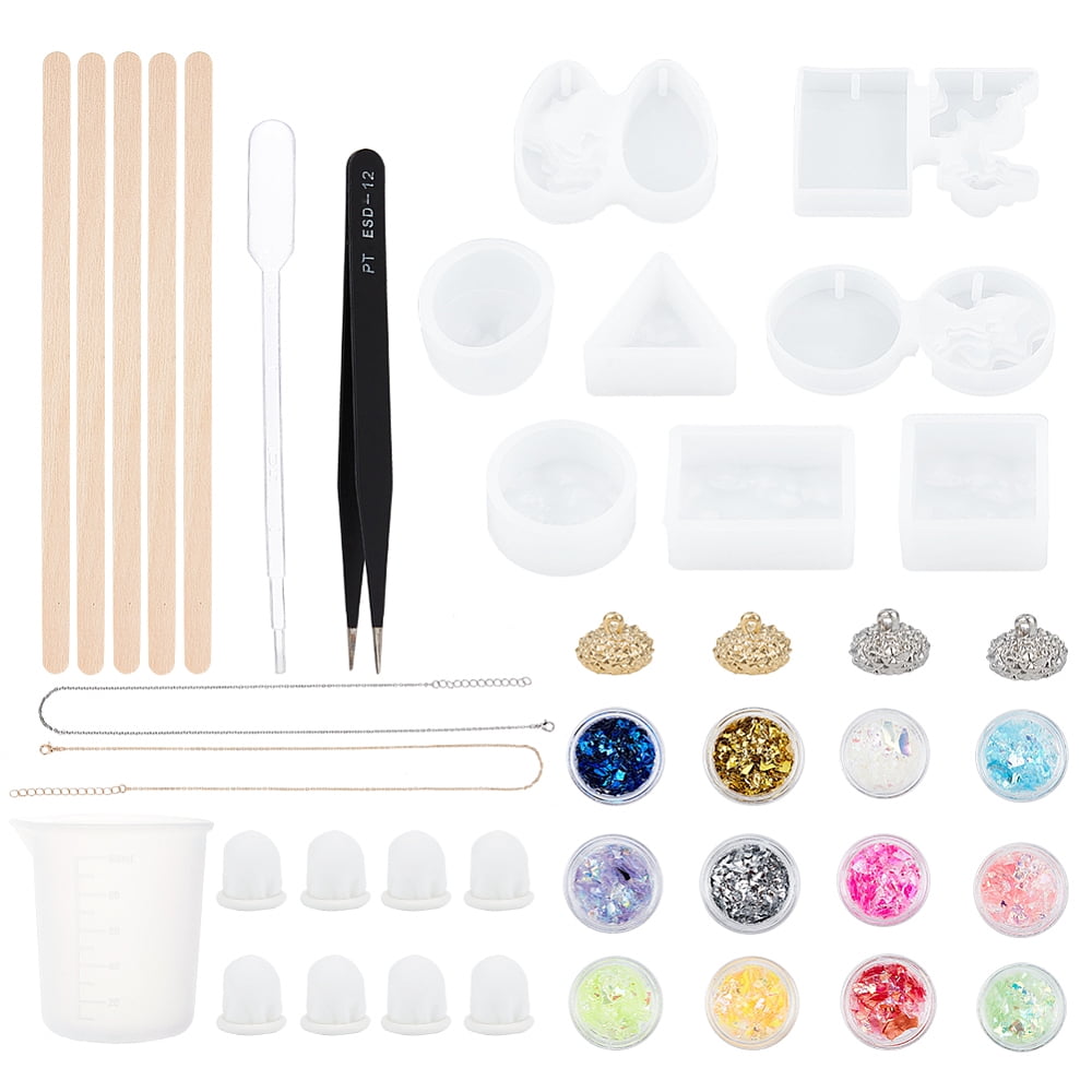 1Set DIY Pendant Making with Silicone Molds Disposable Latex Finger ...