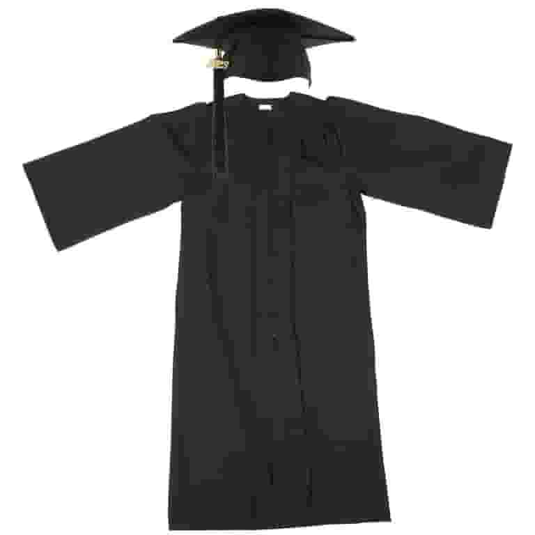 1Set Delicate Academic Dress Graduation Gown and Tassel Drape High