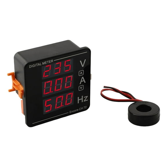 1Set Digital Ac Voltage Current Frequency Meter Ac 50-500V/0-120A/10-99.9Hz Display Ac Voltage Power Tools Replacement Parts