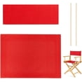 thumbnail image 2 of Replacement Canvas Seat Cover Set For Outdoor Garden Director's Chairs (21x11) 2 of 6