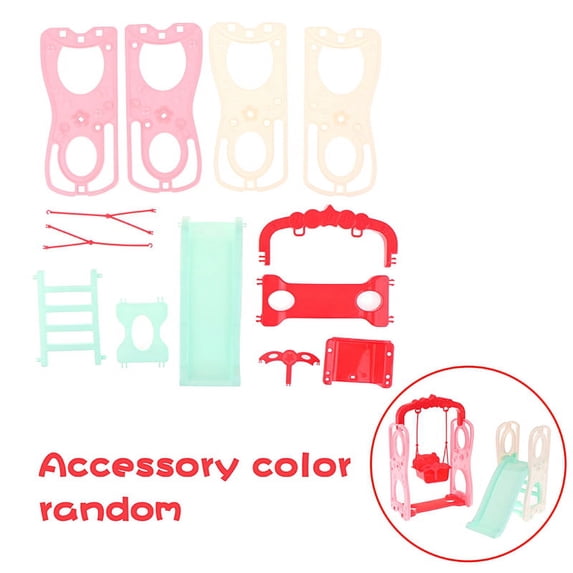 1Set Doll house home scene decoration swing slide suit model decoration amusement park
