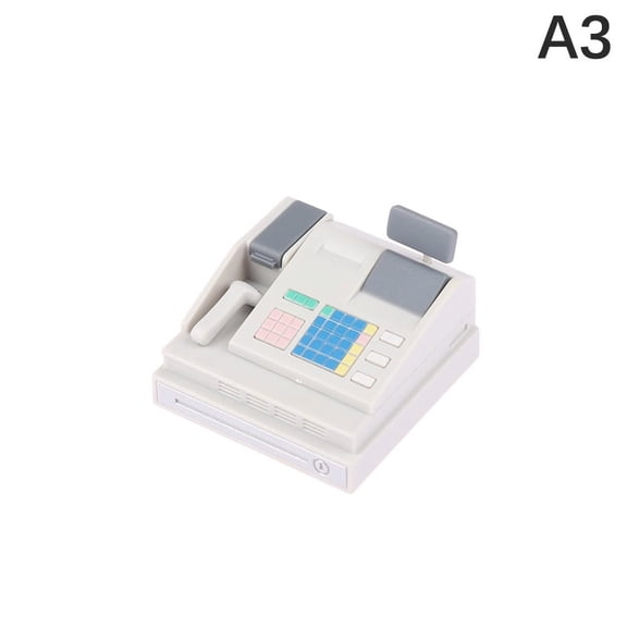 1Set  Doll house scene decoration Supermarket store card machine scanner model toy
