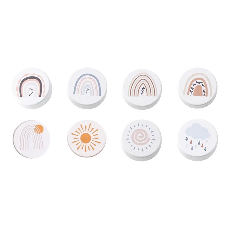 1Set Drawer Button Cartoon Style Buttons Wooden living Ornament Cute ...