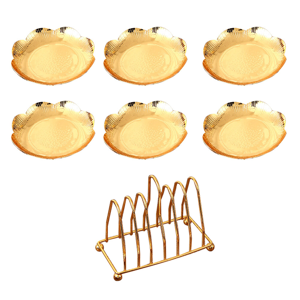 1Set Elegant Food Tray Storage Rack Restaurant Home Snacks Fruit Plate