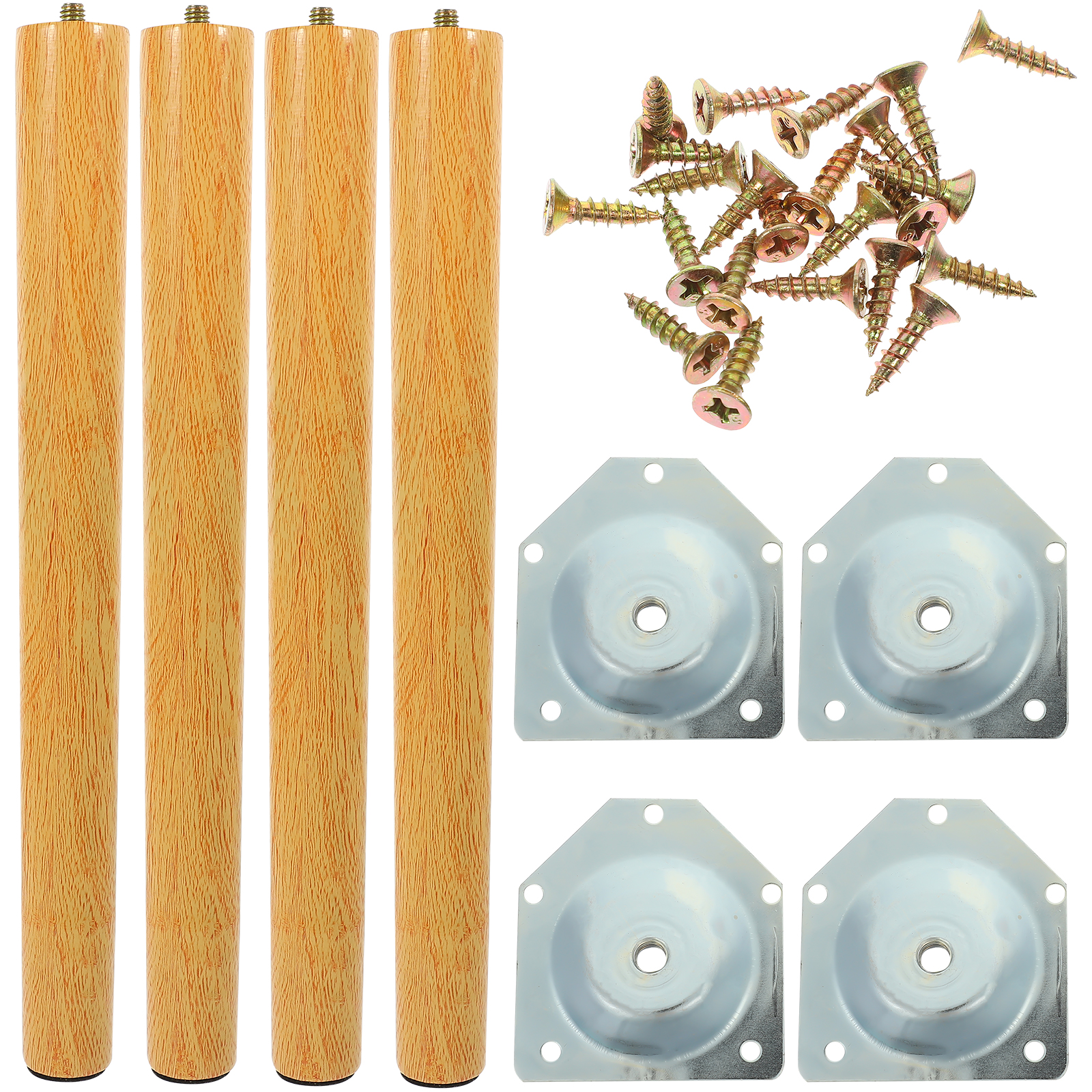 1Set Furniture Leg Wood Furniture Feet Table Leg Extender Replacement