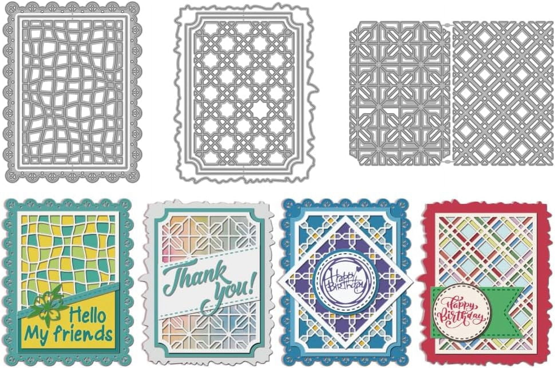 1Set Grid Theme Carbon Steel Cutting Dies Stencils for DIY Scrapbooking ...