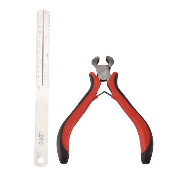 1Set Guitar Fret Puller Protect Fretboard Steel Plate Kit Ground Flush Pliers String Cut ywm58