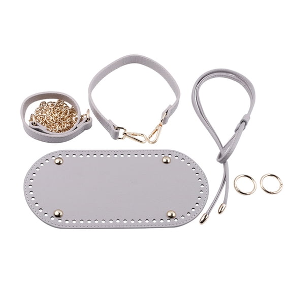 1Set Handmade Handbag Bag Set Leather Bag Bottoms With Hardware Package Accessories HandBag Shloulder Straps DIY Women Backpack