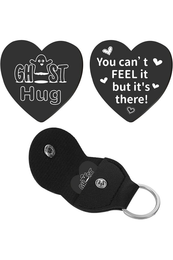 1Set Heart Pocket Hug Token Labyrinth Long Distance Relationship Keepsake Keychain