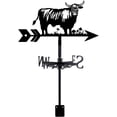 thumbnail image 1 of 1Set Iron Wind Direction Indicator Weathervane for Outdoor Garden Wind Measuring Tool Cattle 260x358mm, 1 of 8