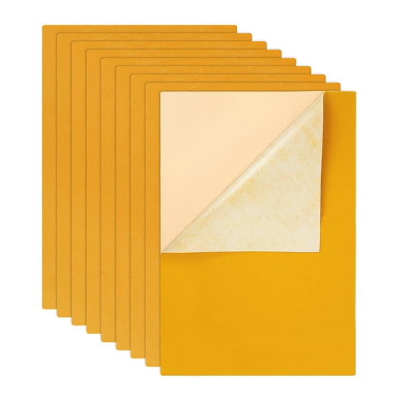 1Set Jewelry Flocking Cloth Self-adhesive Fabric Gold 40x28.9~29cm 12sheets/set DIY