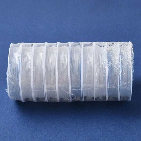 1Set Korean Round Elastic String Elastic Beading Thread for Stretch Bracelet Making Clear 1mm 4m/roll