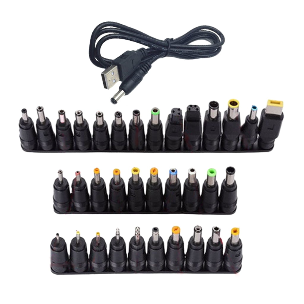 1Set Laptops Power Accessory DC5.5x2.1 with 34PCS Connectors Included ...
