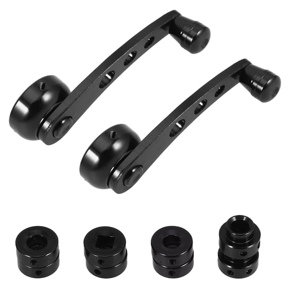 1Set Lightweight Metal Car Window Crank Handle for Reliable Manual Window Control