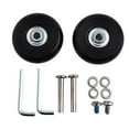 1Set Luggage Wheel Suitcase Replacement Wheels Black with Screw