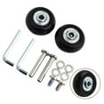 thumbnail image 1 of 1Set Luggage Wheel Suitcase Replacement Wheels Black with Screw, 1 of 5