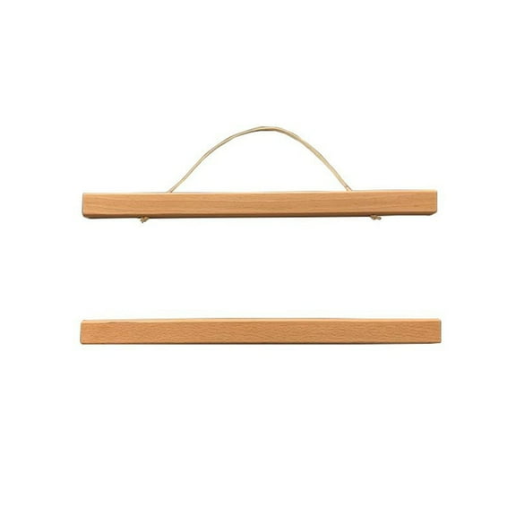 1Set Magnetic Poster Hanger Frame, Teak Wood Magnet Poster Frame for Posters, Prints, Photos, Pictures, Maps, Scrolls, and Canvas Artwork