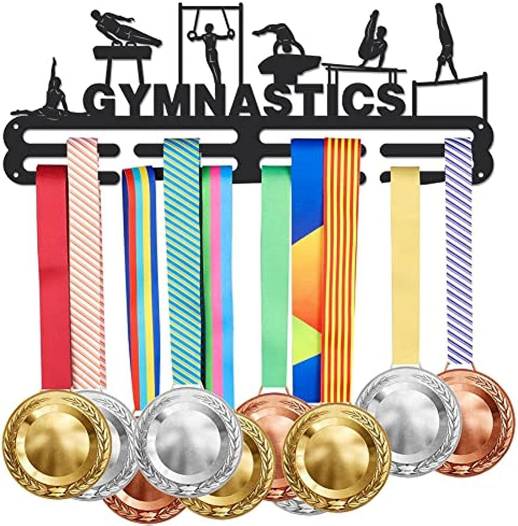 1Set Male Gymnastics Medal Hanger Display Gymnast Sports Medals Display 