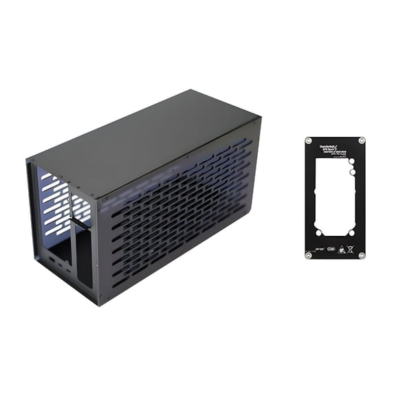 1Set Metal GPU Expansion Enclosure Case with Bracket Optimizing Visual Output for Space Limited Setups