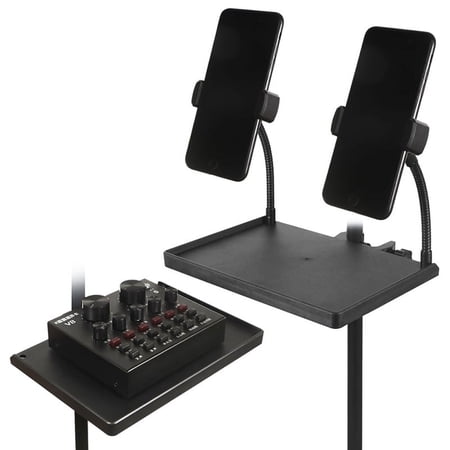 1Set Microphone Stand Sound Card Tray Tripod Bracket Accessories Broadcasting