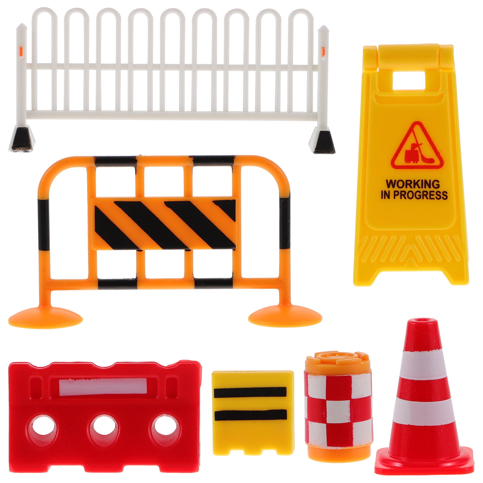 1Set Mini Traffic Signs Model Road Sign Cognition Toy Traffic