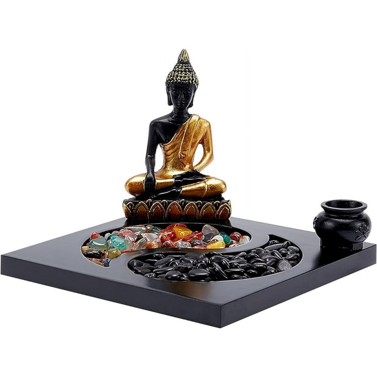 1Set Mini Zen Kit Japanese Zen Sand Garden Yin Yang Feng Shui Zen