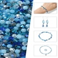 thumbnail image 1 of 1Set Mixed Styles Glass Beads Faceted Bicone Blue 4x4mm Hole: 1mm about 500pcs/set, 1 of 1