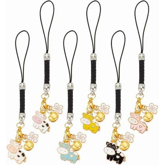 1Set Mobile Phone Charms Japanese Style Phone Charm Alloy Charms Cellphone Strap Pendant for Backpack Wallet Keychain Pendant Accessories