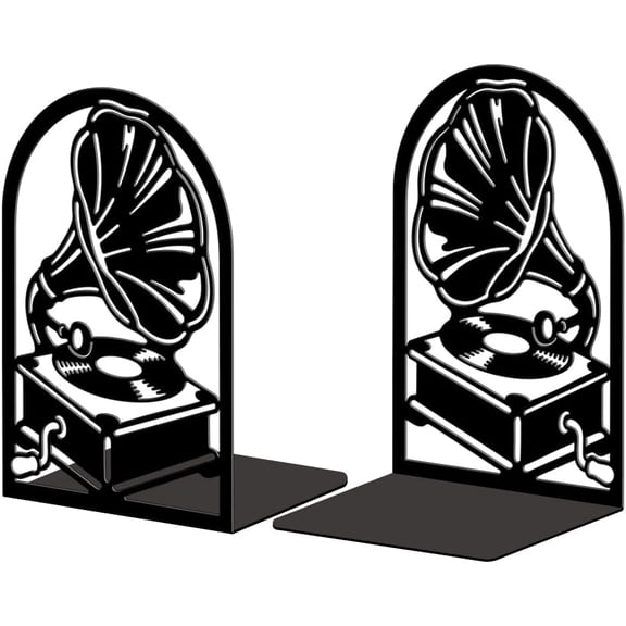1Set Non-Skid Iron Bookend Display Stands Adjustable Desktop Heavy Duty Metal Book Stopper for Shelves onogra 135x110x200mm 2pcs/set