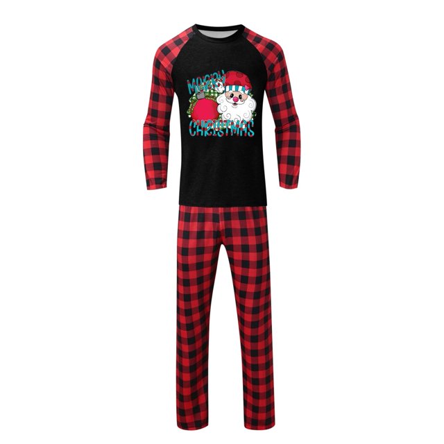 1Set Of Daddy Christmas Pajamas For Family Matching Sets Two Piece