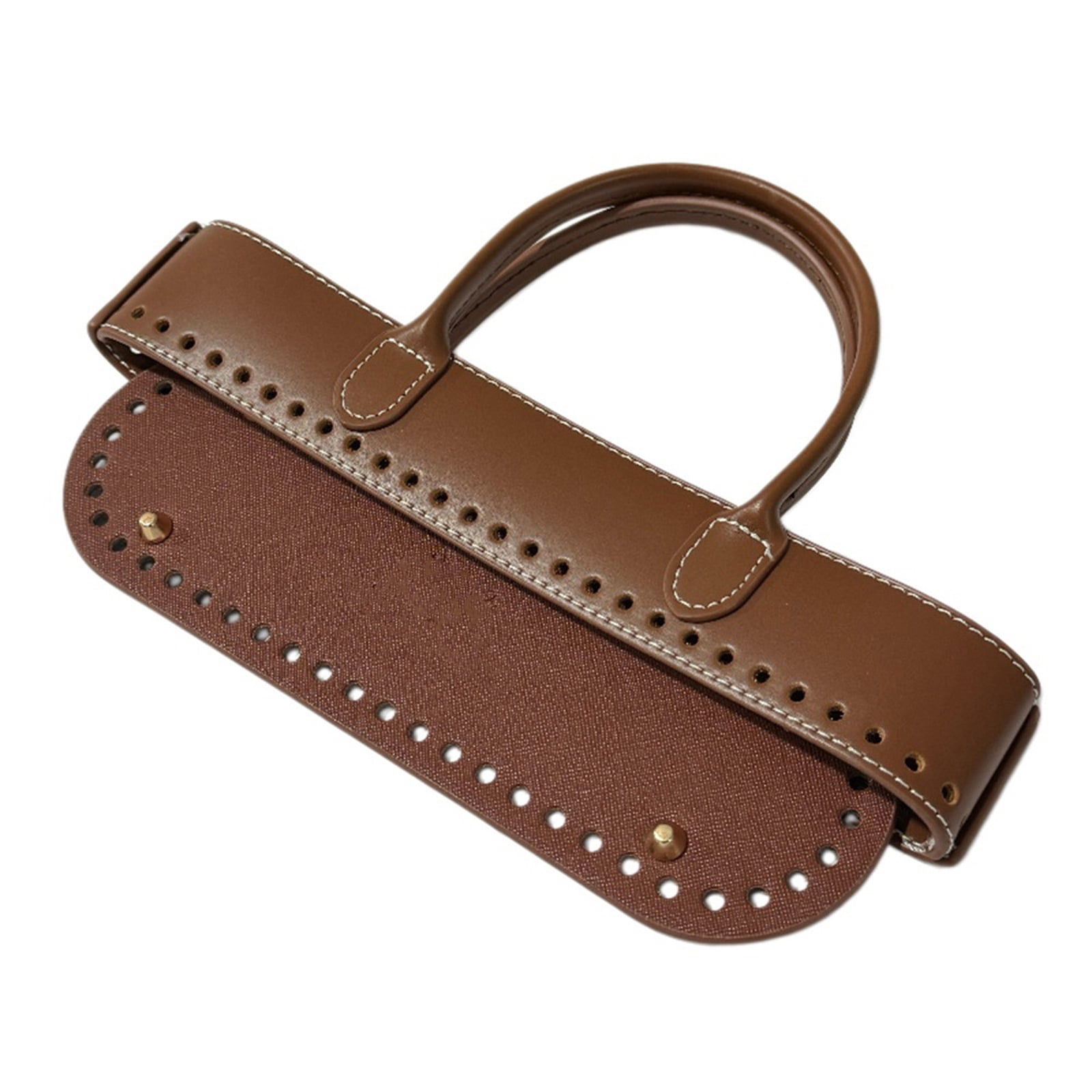 1Set PU Leather Bag Bottom Shaper Bag Handle for Diys Crocheted Bags ...