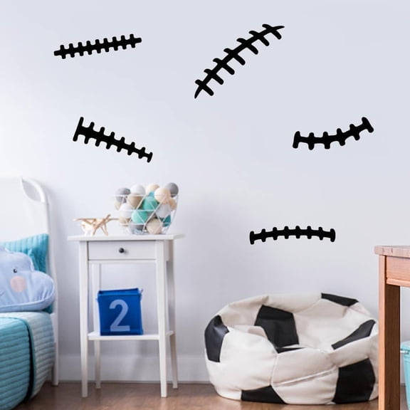 1Set PVC Self Adhesive Wall Stickers Washing Machine Warterproof Decals for Home Living Room Bedroom Wall Decoration Rugby 350x570mm 2pcs/set