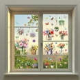 thumbnail image 1 of 1Set PVC Window Static for Window Decoration Flower Stickers Rectangle Shape 900x300mm 2pcs/set, 1 of 7