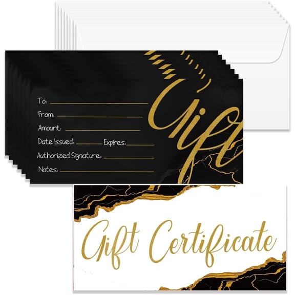 1Set Paper Gift Card Invitation Cards for Birthday Wedding Party Rectangle Marbling 170x85mm 40pcs/set