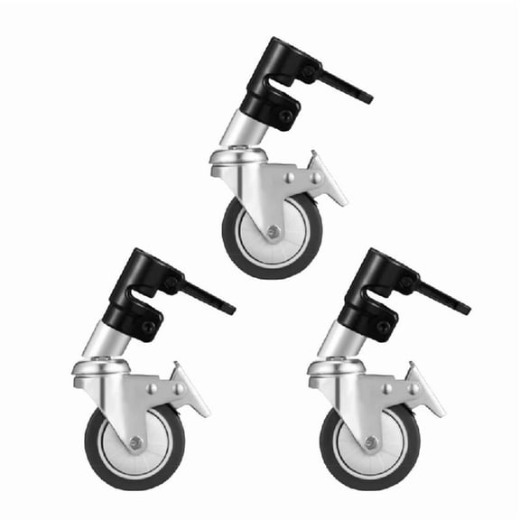 1Set Photography Light Stand with 360 Degree Rotating Caster Wheel for Efficient Movement
