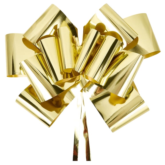 1Set Plastic Flower Pull Bows Gift Ribbon For Wedding Birthday Party or Car Decoration Yellow 785x720x165mmDIY