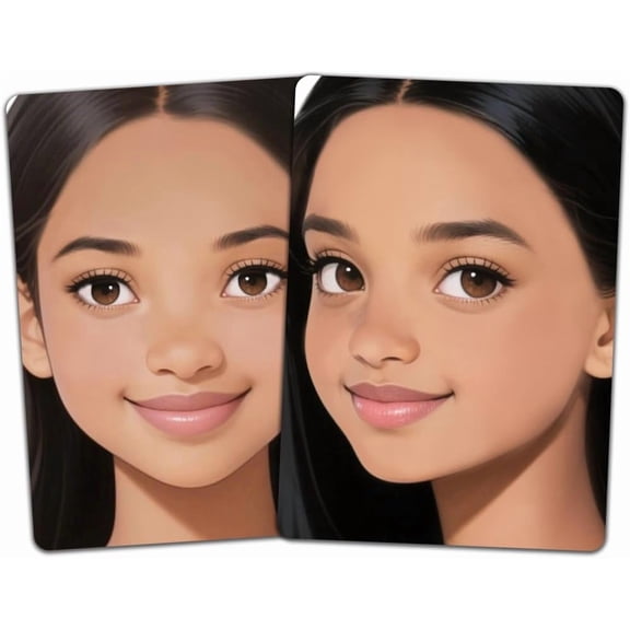 1Set Plastic Makeup Painting Practice Board Reusable Face Painting Exercise Template Rectangle Human Pattern 29.7x21cm 2pcs/set Creative Craft