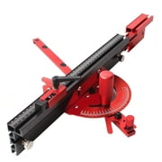 1Set Precision Miter Gauge for Table Saw Telescoping Aluminum Miter Fence Repetitive Cut Flip ,High Precision