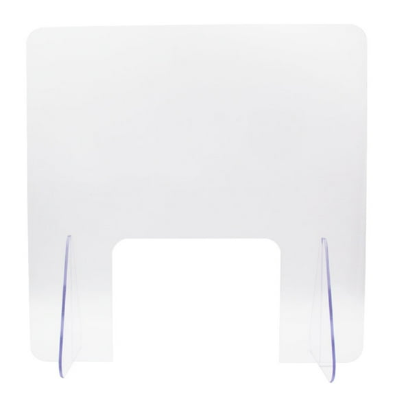 1Set Protective Barrier Sneeze Guard Acrylic Transparent for Students Daily Use