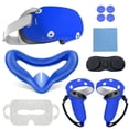 thumbnail image 1 of 1Set Protective Case for Oculus Quest 2 Accessories All Inclusive Handle Silicone Protective Case Non-slip Anti-fall Vr Accessories, 1 of 6