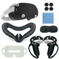 thumbnail image 1 of 1Set Protective Case for Oculus Quest 2 Accessories All Inclusive Handle Silicone Protective Case Non-slip Anti-fall Vr Accessories, 1 of 7