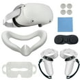thumbnail image 1 of 1Set Protective Case for Oculus Quest 2 Accessories All Inclusive Handle Silicone Protective Case Non-slip Anti-fall Vr Accessories, 1 of 7