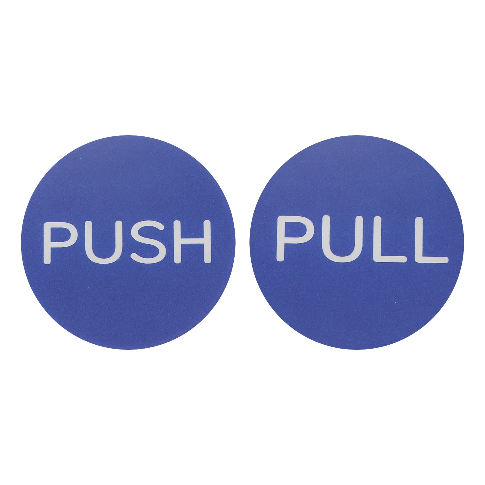 1Set Push Pull Door Stickers, 3in Push and Pull Signs Plate Acrylic ...