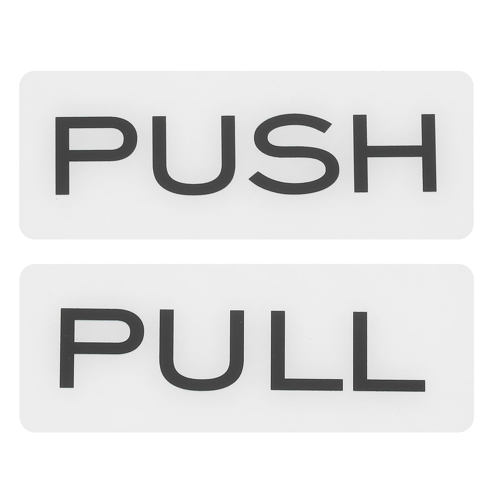 1Set Push Pull Door Stickers, 4.7in Push and Pull Signs Plate Acrylic ...