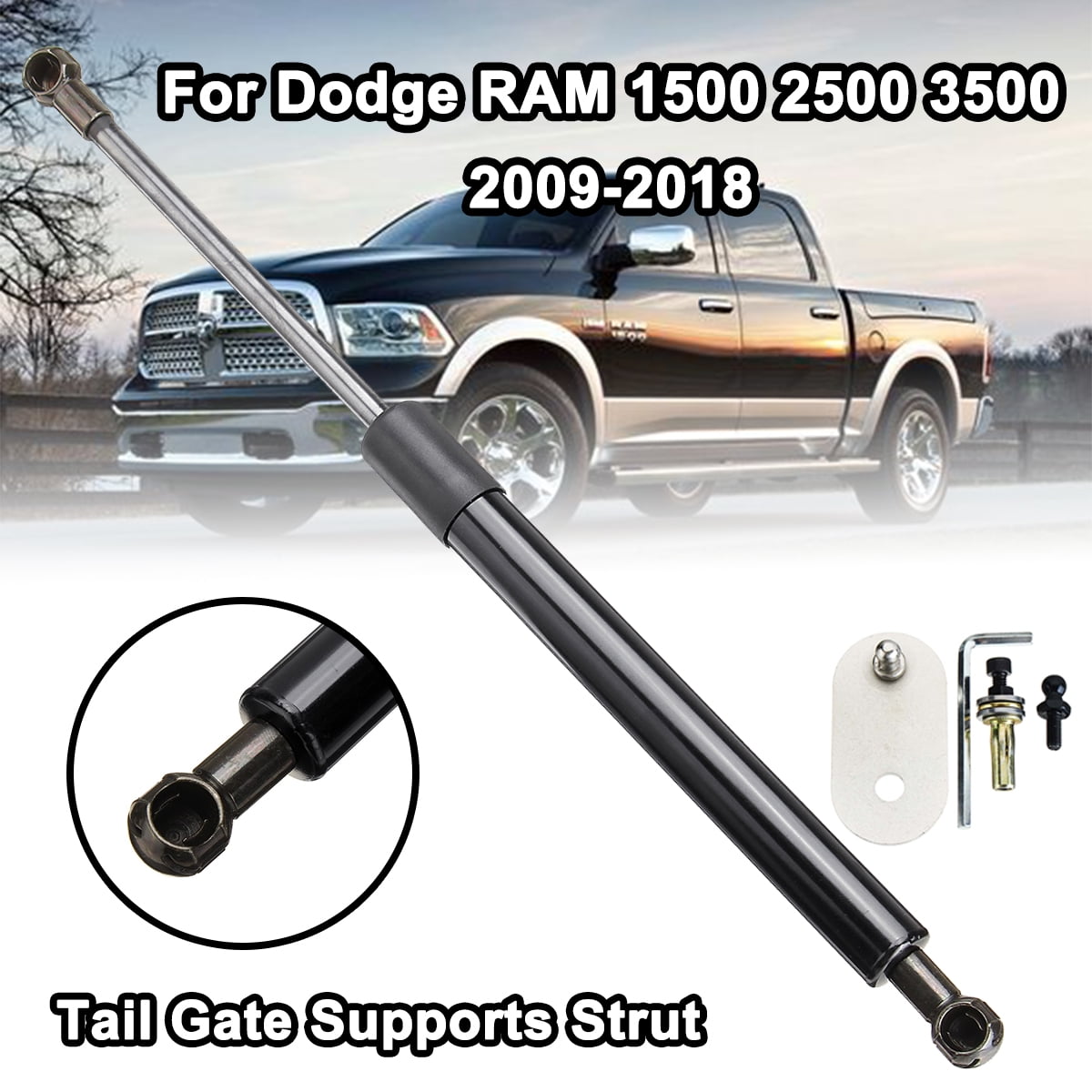 TRQ Truck Bed Tailgate Assist Shock Damper LH Side For Dodge Ram - View #7