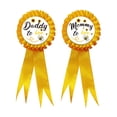 thumbnail image 1 of 1Set Ribbon Brooches, with Iron Findings, Bees Pattern, 195mm, 2pcs/set, 1 of 6