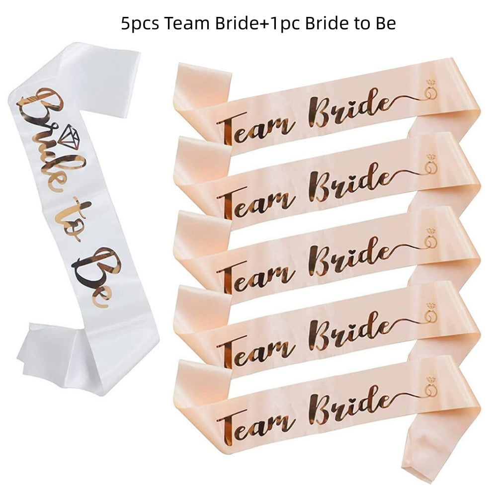 Team Bride Sash Pink & Gold Team Bride Sash Pink & Gold