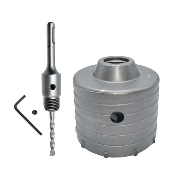 1Set SDS PLUS Concrete Electric Hollow Core Drill Bit 100mm 110mm Cement Stone Wall Air Conditioner Alloy Blade